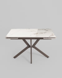 Стол раскладной Мармер 120-180*80*76 см керамика капучино / Marmer