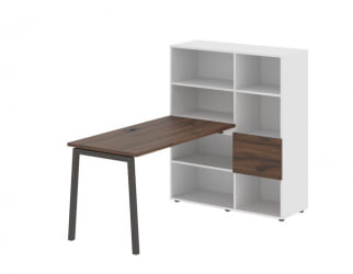 Рабочая станция EDIS ELRST 1113 Дуб Денвер темный Мокко Белый