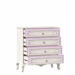 Комод с 4 ящиками Маркиза ЛД 517.025.000 Алебастр