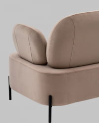 Диван Кэнди велюр светло-серый