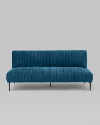 Диван прямой Дрезден велюр Синий