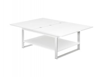 Журнальный стол-трансформер Агат-36 Белый шпон