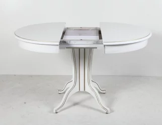 Стол обеденный Орион-5 (d1200) тон 1 с золотой патиной