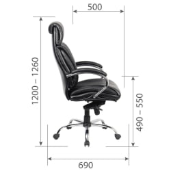 Кресло руководителя CHAIRMAN CH423 экокожа Коричневый