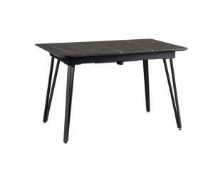 Стол Диего раздвиж. 140-180 Темный мрамор/Бабочка