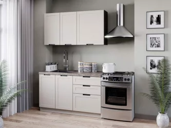 Тумба кухонная 600 с 2 ящиками (4) Джамис ЛД 296.130.000.134 Черный Кашмир