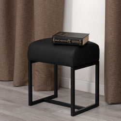 Пуф Charli Lux/Чарли Люкс экокожа , Sharp Черный