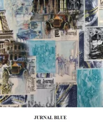 Детский диван Акварель-3 журнал блю,Майя 8