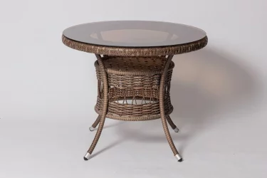 Стол FM-2002 (D 900) Коричневый