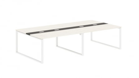 Переговорный стол EDIS EQCT 3116 Ясень Траун Мокко Белый