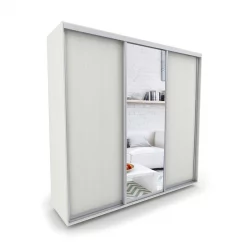 Шкаф-купе в гостиную комнату Акцент-Сим ДЗ 1500х600 Выбеленное дерево