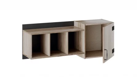 Шкаф навесной Окланд ТД-324.15.11 Фон Черный/Дуб Делано