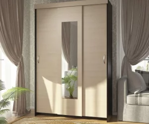 Длинный шкаф Комфорт 9-М Ясень шимо светлый