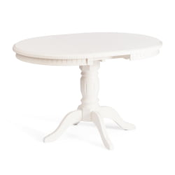 Стол STEFANO круглый бук, мдф, D90+30x77см, Ivory white