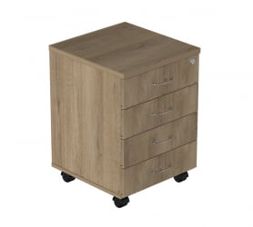 Тумба подкатная с замком Р.Т-4 ЗЦ Ясень светлый