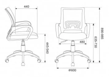 Кресло офисное Бюрократ CH-695NLT Красный