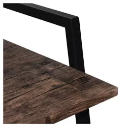 Стол на металлокаркасе BRABIX LOFT CD-003 Мореный дуб