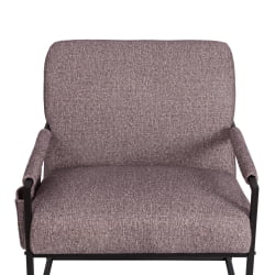 Кресло Charli LUX/Чарли Люкс велюр/букле, VT shape wood rose, 70х80х82 см