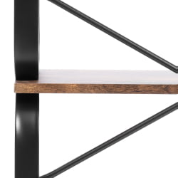 Стеллаж офисный WS-04 60x30x140 см, burnt