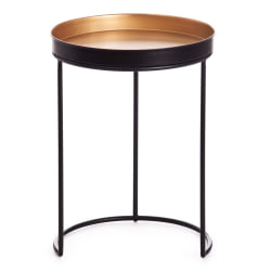 Набор столиков Secret De Maison RUNA ( mod. 11870 ) алюминиевый сплав, 30,5*30,5*48 см, черный/античная медь