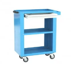 Тележка инструментальная с боковыми стенками с 3-мя полками, ящиком