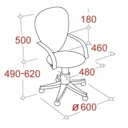 Кресло EChair-322 PC 622258 Серое
