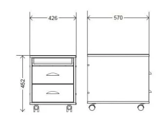 Тумба Tumba 1 step Клен Серый