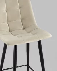 Стул полубарный Джанго велюр Бежевый