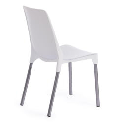 Стул для балкона GENIUS (mod 75) металл/пластик, 46x56x84cм, белый/ножки хром