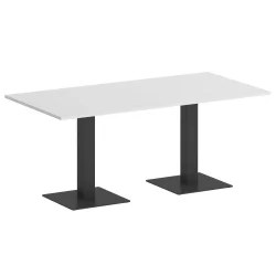Стол прямоугольный HOME OFFICE VR.SP-5-180.2 Белый Бриллиант/Антрацит металл