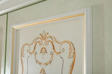 Шкаф четырехстворчатый с 2 зеркалами Луиза ЛД 665.111.000 Алебастр