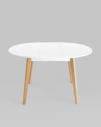 Стол раздвижной Rondo 100-135 Бук/белый