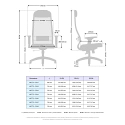 Офисное кресло МЕТТА Комплект 18/2D, Основание 17832 Красный Red