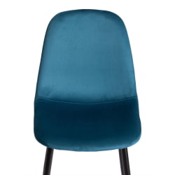 Стул BREEZE (mod. 4724) Велюр/металл , 44 х 53 х 87 см, Dark turquoise (темно-бирюзовый) HLR62 / черный
