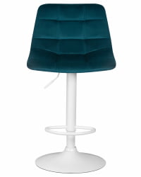 Стул барный ДОБРИН ТАИЛОР ВХИТЕ (морской волны велюр (МДЖ9-99)) 2 шт / DOBRIN TAILOR WHITE (MJ9-99))