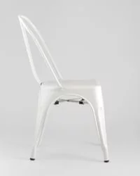 Стул TOLIX с высокой спинкой Белый матовый