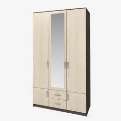 Шкаф Ронда ШК-3 трехдверный Венге/Дуб беленый