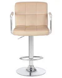 Стул барный ДОБРИН КРУГЕР АРМ Бежевый велюр МДЖ9-10 / DOBRIN KRUGER ARM MJ9-10