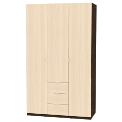 Шкаф распашный Р-230х135х60-3-ТР(Венге-ДМ) / R-230х135х60-3-TR(Венге-ДМ)