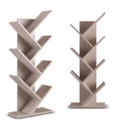 Стойка для книг Акцент СК-9 (9 полок) Ясень шимо светлый