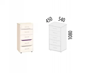 Комод Мегаполис 55.08.1 Сосна Астрид