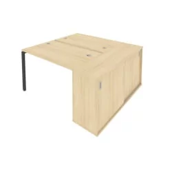 Рабочая станция с опорным шкафом-купе Метал Сйстем Б.РС-СШК-1.2 Акация/Антрацит / Metal System