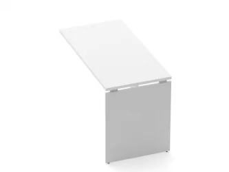 Брифинг-приставка для стола на ЛДСП опорах Deka 75.10.12 Белый