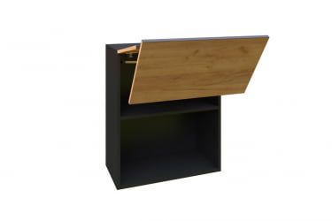 Шкаф кухонный 800 горизонтальный с 2 складными дверями6 Шервуд ЛД 281.970.000.046 Черный Дуб золотой