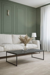 Стол в гостиную Инсайд Черный мрамор / Черный