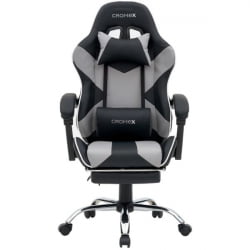 Кресло компьютерное CROMEX (КРОМЕКС) Wave GM-145 экокожа черное/серое