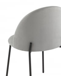 Стул Коди велюр Серый