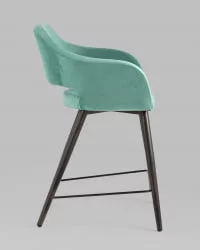 Стул полубарный Саймон ПЛ велюр Морской