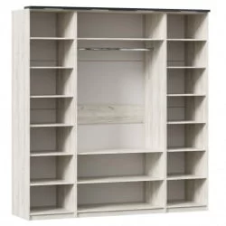 Шкаф четырехстворчатый Техно 12 Дуб Крафт белый