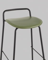 Стул барный Mantis экокожа зеленый